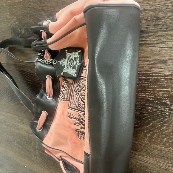 Juicy Couture Pink and Brown Tote Bag - Picture 6 of 13